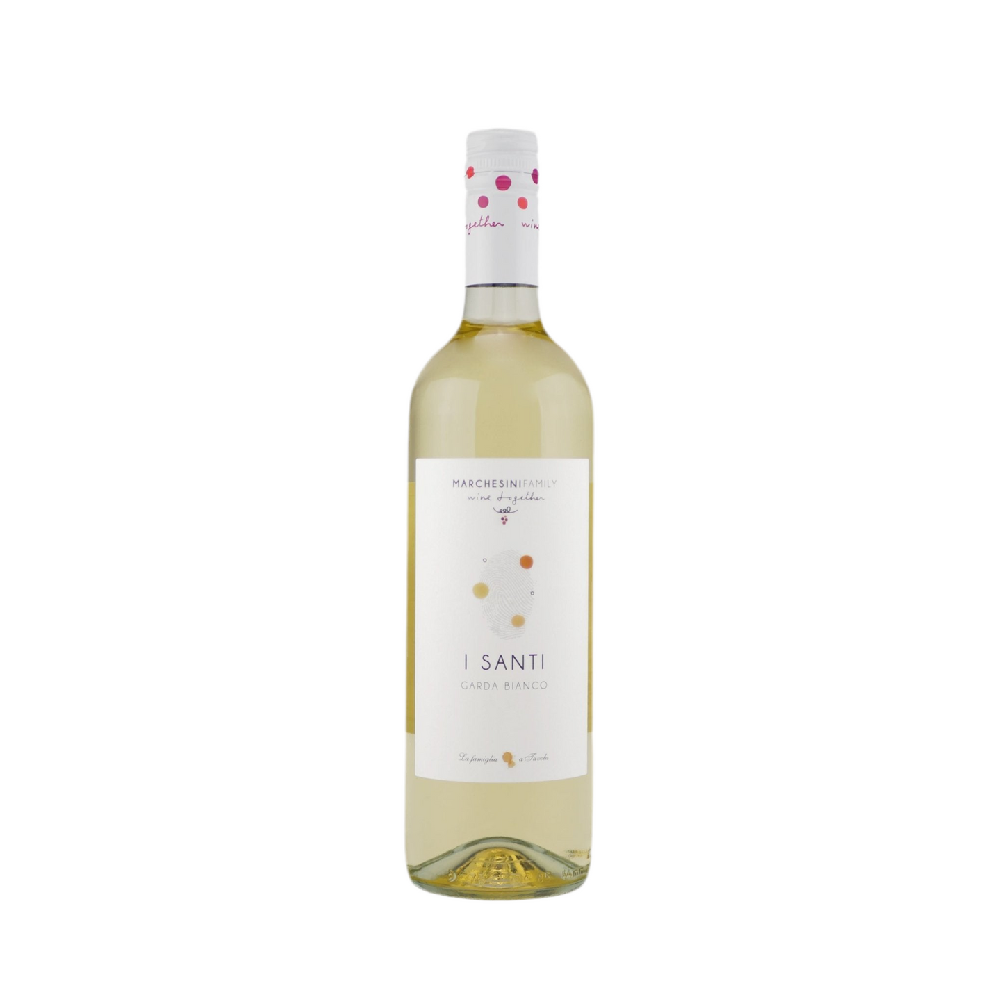 I Santi Garda Bianco D.O.C. - Marchesini Family Weißwein süß fruchtig harmonisch Gardasee Venetien 750ml flasche front